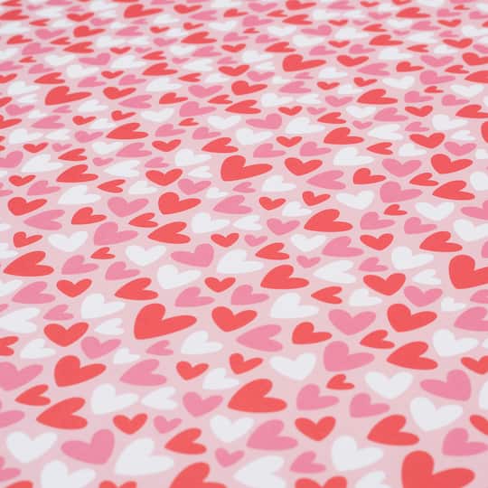 Red with White Hearts and Pink with Red Hearts